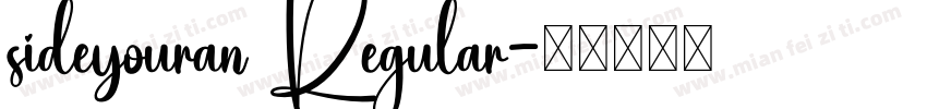 sideyouran Regular字体转换
